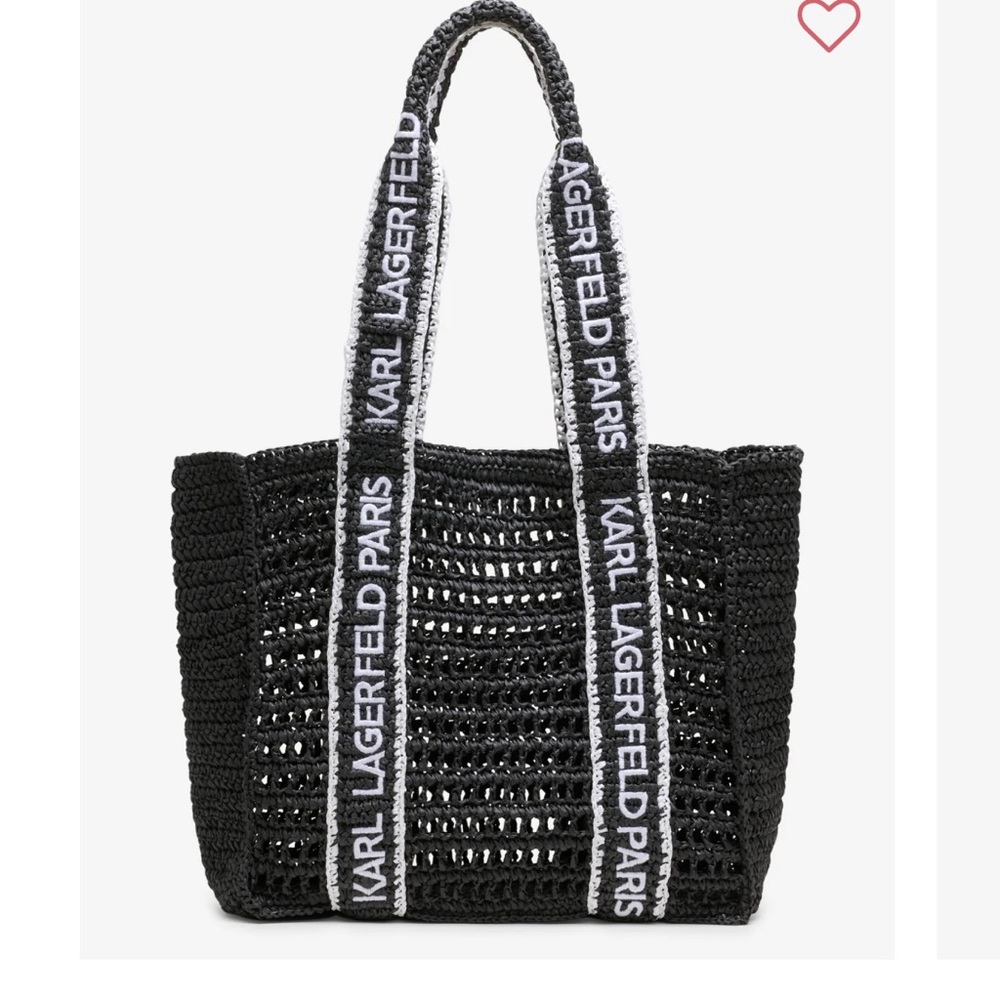 Karl Lagerfeld straw tote (gently used)